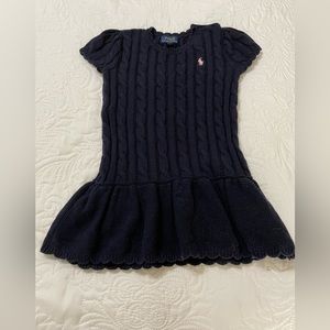 LIKE NEW Polo Ralph Lauren Toddler Knit Dress 3T
